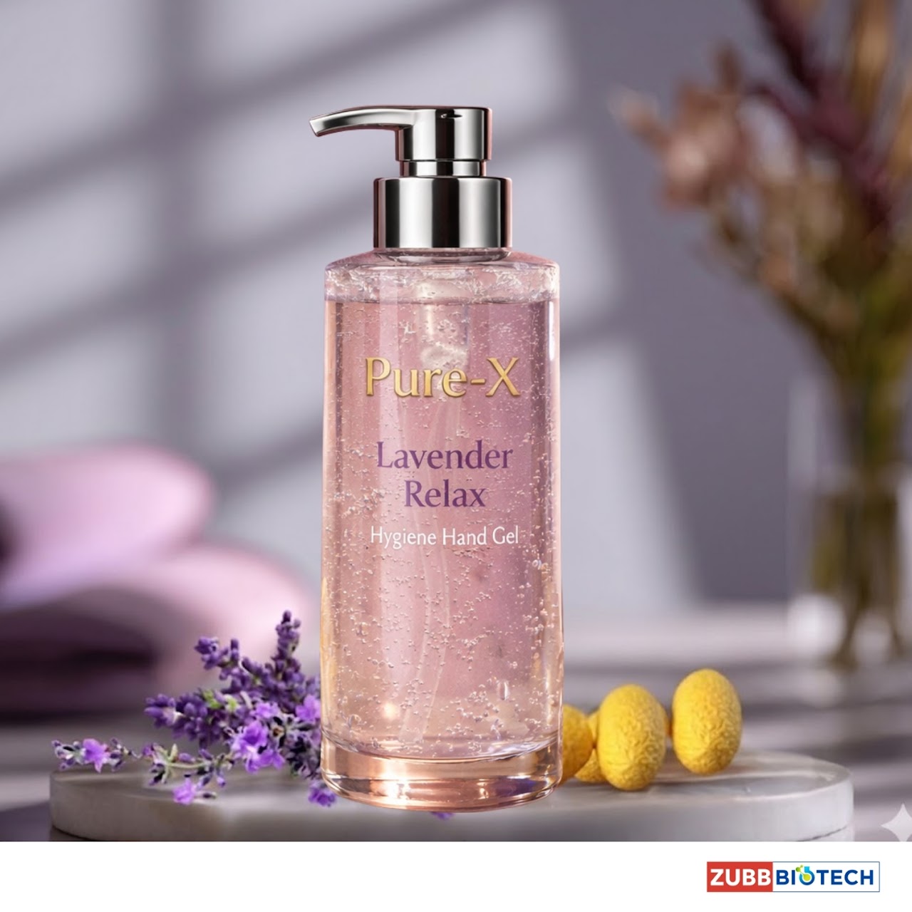 1Ps3BxmEZXW1DuM4OI4p41I6BBjRLk9D1=w1280 Pure-X Lavender Relax Hygiene Hand Gel - Image 1