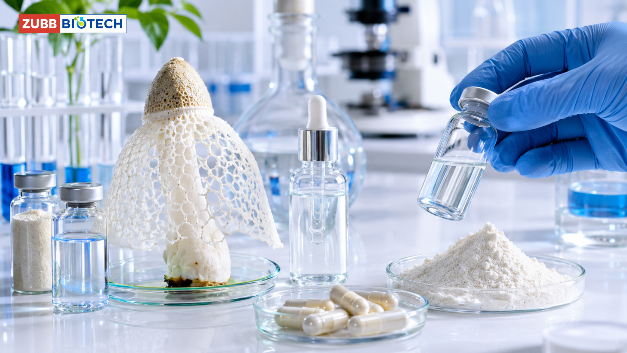 เห็ดร่างแหไทย: แหล่ง Beta-Glucan ที่ตลาด Immune Beauty ทั่วโลกกำลังตามหา สารสกัด, โรงงานผลิตเครื่องสำอาง, รับผลิตเครื่องสำอาง, OEM เครื่องสำอาง, เห็ดร่างแห, Beta-Glucan, Immune Beauty, สารสกัดไทย, Hero Ingredient, ทรัพย์ ไบโอเทค