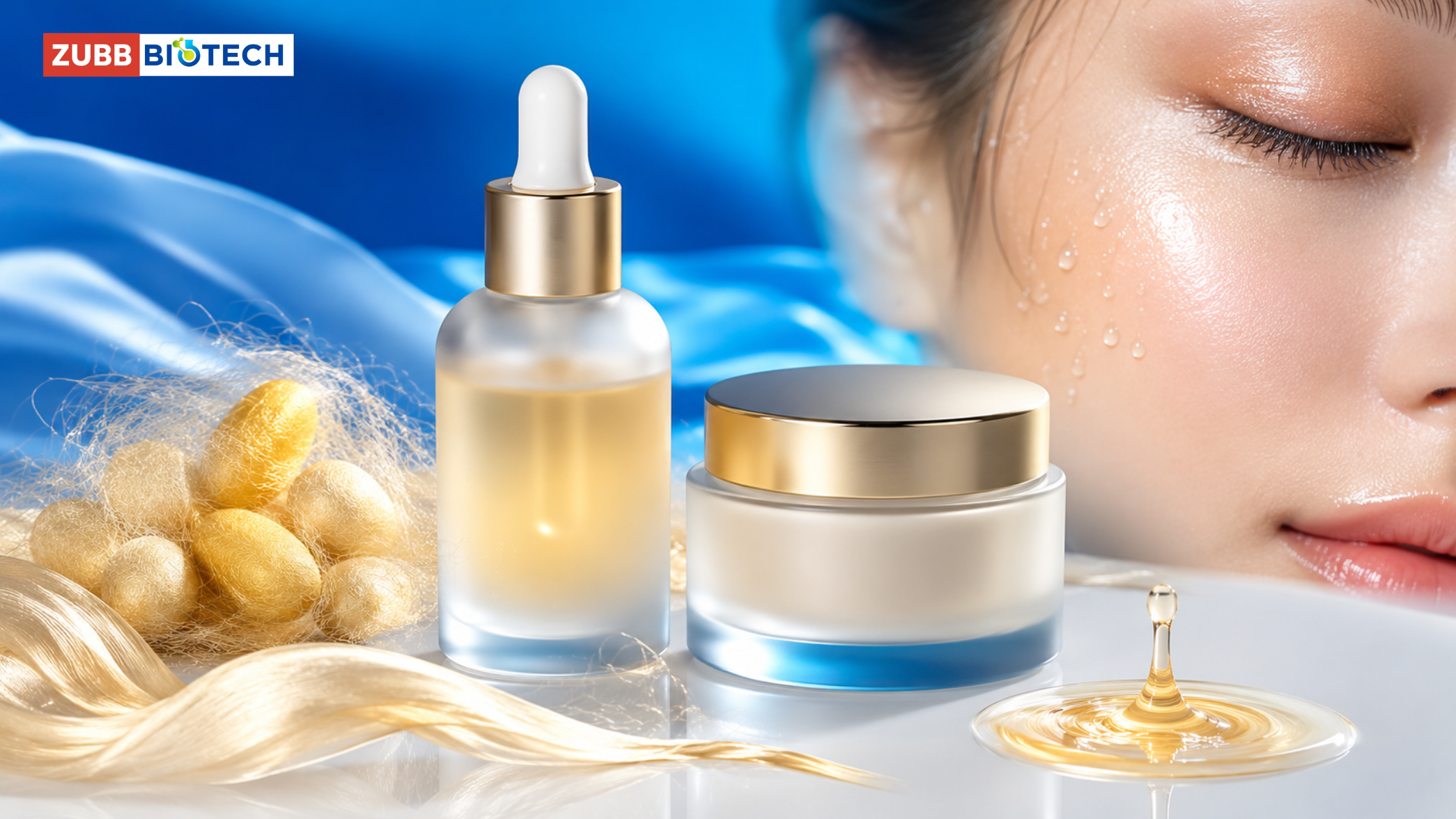เซริซินจากรังไหมไทย (Sericin) vs คอลลาเจนทางทะเล (Marine Collagen): 5 มิติที่เจ้าของแบรนด์ Skincare ต้องเปรียบเทียบก่อนเลือกสารหลัก Anti-Aging สารสกัด, โรงงานผลิตเครื่องสำอาง, รับผลิตเครื่องสำอาง, OEM เครื่องสำอาง, Anti-Aging, สารต้านริ้วรอย, เซริซิน, Sericin, รังไหม, คอลลาเจนทางทะเล, Marine Collagen, ทรัพย์ ไบโอเทค