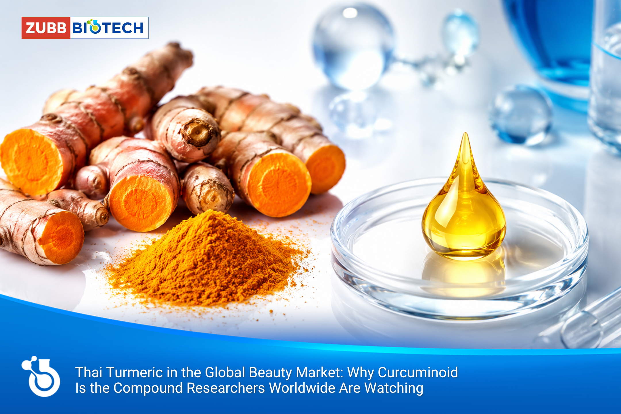 ขมิ้นชันไทยในตลาดเครื่องสำอางโลก: ทำไมสารเคอร์คูมินอยด์ (Curcuminoid) คือสารที่นักวิจัยทั่วโลกจับตา