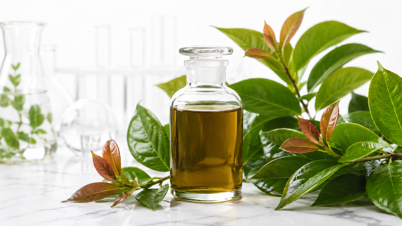1 สารสกัดใบชะมวงชนิดของเหลว อุดมแซนโทน (Chamuang Leaf Extract)