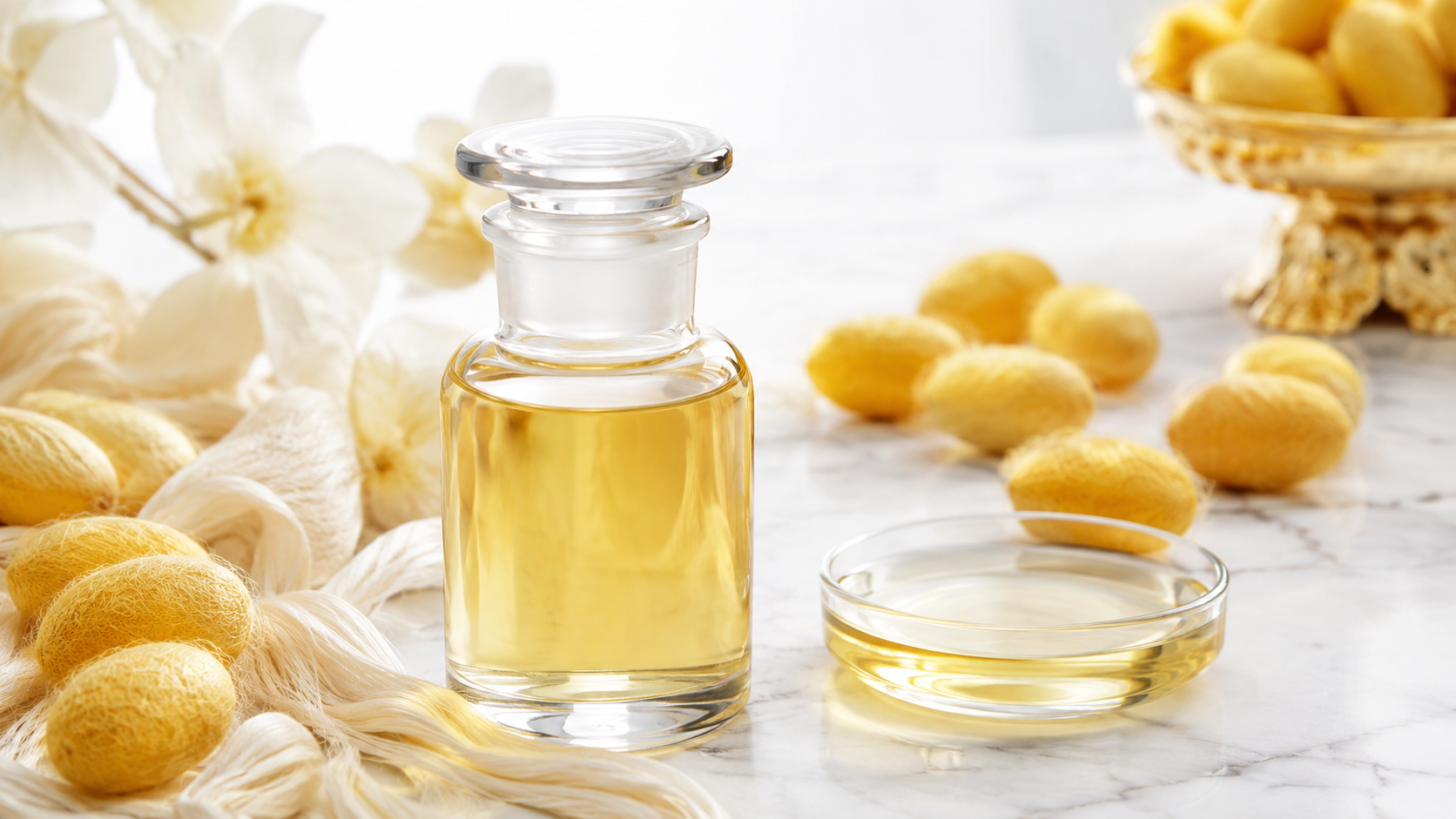 น้ำมันเซริซินไหม อุดมโปรตีนไหมและกรดอะมิโน (Silk Sericin Oil / Sericin Protein NLT 10%)