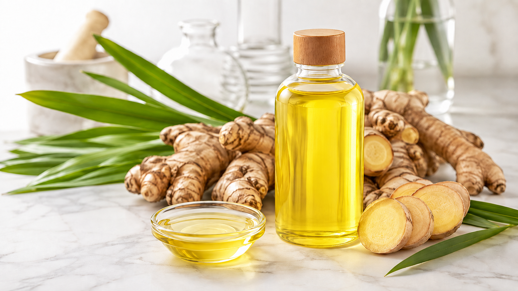 น้ำมันหอมระเหยไพล อุดมเทอร์พิเนน-4-ออล (Plai Oil) น้ำมันหอมระเหยไพล อุดมเทอร์พิเนน-4-ออล (Plai Oil)