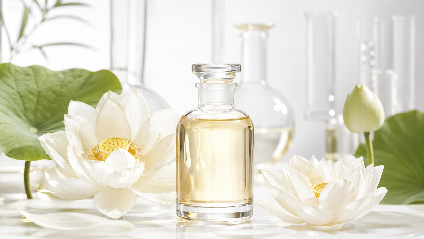 สารสกัดดอกบัวขาวชนิดน้ำ อุดมโพลีฟีนอล (White Lotus Extract)