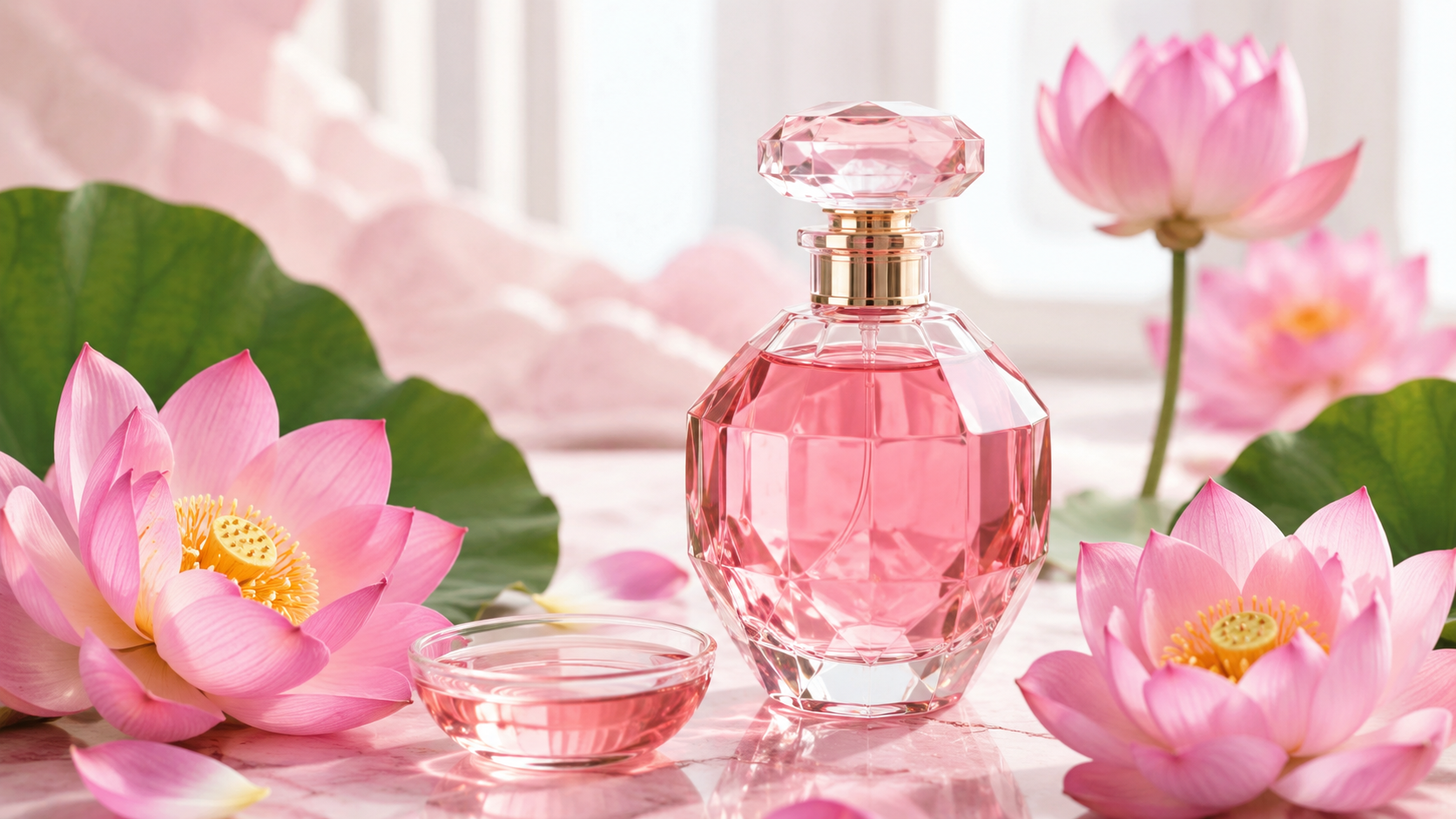 น้ำมันบัวชมพู อุดมแอนโทไซยานิน (Pink Lotus Oil / Nelumbo Flower Oil, Anthocyanins NLT 3%) น้ำมันบัวชมพู อุดมแอนโทไซยานิน (Pink Lotus Oil / Nelumbo Flower Oil, Anthocyanins NLT 3%)