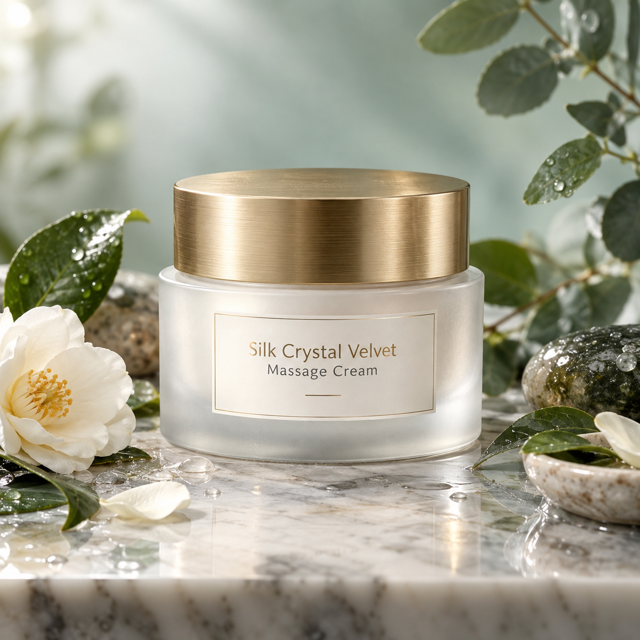 Silk Crystal Velvet Massage Cream