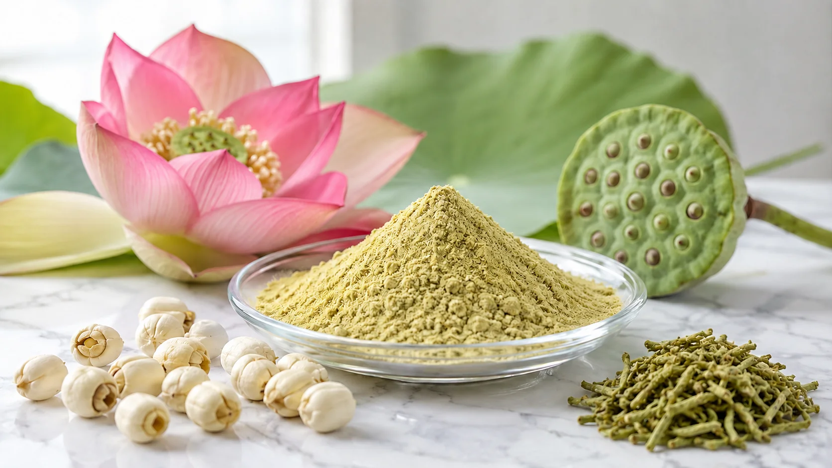 ดีบัวอบแห้ง เครื่องยาไทยรสขม อุดมอัลคาลอยด์ (Lotus Plumule / Nelumbo nucifera Embryo) ดีบัวอบแห้ง เครื่องยาไทยรสขม อุดมอัลคาลอยด์ (Lotus Plumule / Nelumbo nucifera Embryo)